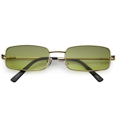 small rectangular frame sunglasses.